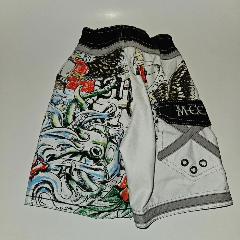 Micros Baby Boy Swim Trunks Board Shorts Skull Snake Eagle Sword Toddler 2T